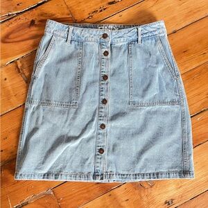 ONLY Button Front Denim Skirt Size EU 40 Approx US 8-10